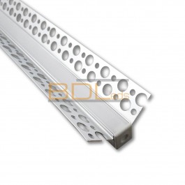 PURPL Profilé pour bande LED Aluminium 2310 Profilé d'encastrement 1,5  mètre Blanc 