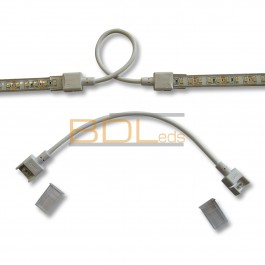 Câble double connecteur rapide monocolor pour bandeaux LED 8mm • M