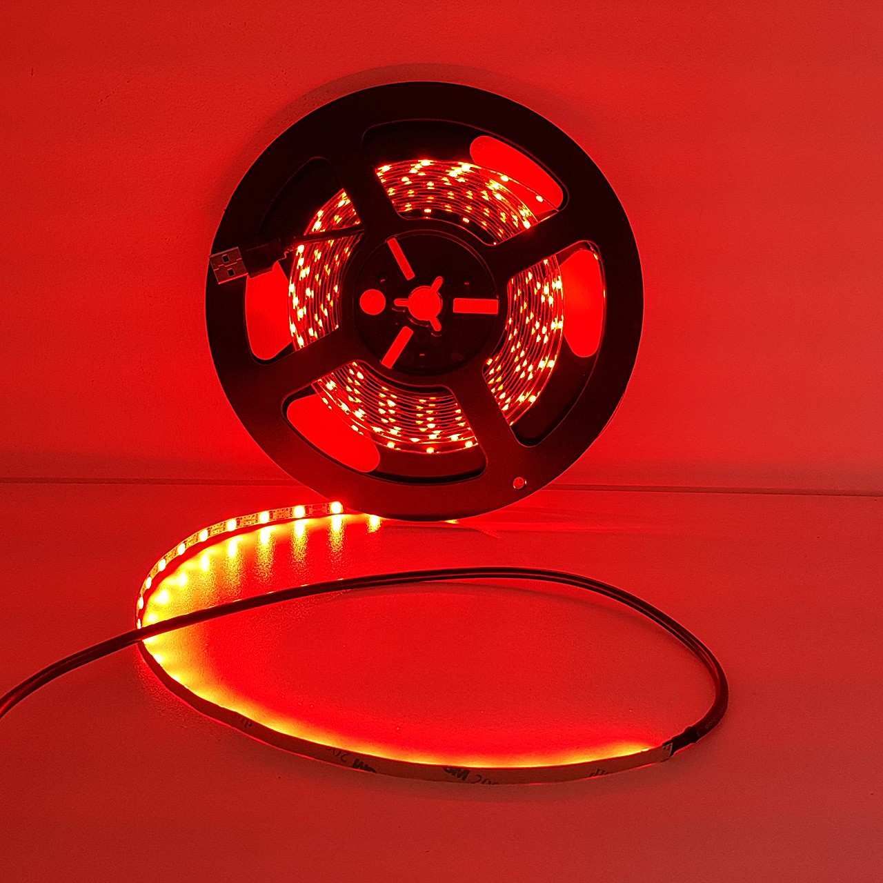 Ruban LED Rouge 5M 60 led/M 12V SMD3528