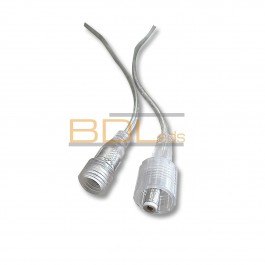Connecteur Intermédiaire avec Câble pour Ruban LED IP68 12mm 2Pin •  IluminaShop France