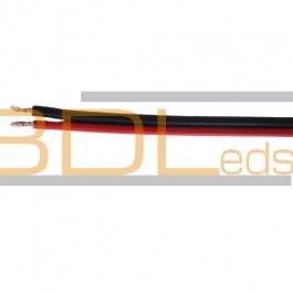 Câble rouge et noir 2 x 0.75 mm²