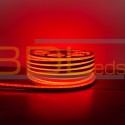 Néon LED flexible rouge 220V prêt à brancher vendu au mètre